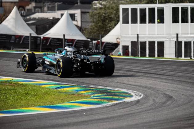 Formula?1?MSC?Cruises?Grande?Prêmio?de?São?Paulo?2025 Gabriela Testa OVERTAKE MAXPPP - São?Paulo 07 11 2025 63 RUSSELL George (gbr), Mercedes-AMG PETRONAS F1 Team, action at the Formula 1 MSC Cruises Grande Prêmio de São Paulo 2025, the 21st round of the 2025 FIA Formula 1 World Championship, WM, Weltmeisterschaft at the Autódromo José Carlos Pace in São Paulo, interlaces, Brazil, from 6 to 9 November 2025 São?Paulo Autódromo José?Carlos?Pace, Interlagos Brazil  Copyright: xOVERTAKE MAXPPPxGabrielaxTestax OVT202511084497 OVT202511084497