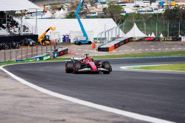 Formula?1?MSC?Cruises?Grande?Prêmio?de?São?Paulo?2025 Gabriela Testa OVERTAKE MAXPPP - São?Paulo 07 11 2025 16 LECLERC Charles (mon), Scuderia Ferrari HP, action at the Formula 1 MSC Cruises Grande Prêmio de São Paulo 2025, the 21st round of the 2025 FIA Formula 1 World Championship, WM, Weltmeisterschaft at the Autódromo José Carlos Pace in São Paulo, interlaces, Brazil, from 6 to 9 November 2025 São?Paulo Autódromo José?Carlos?Pace, Interlagos Brazil  Copyright: xOVERTAKE MAXPPPxGabrielaxTestax OVT202511084511 OVT202511084511
