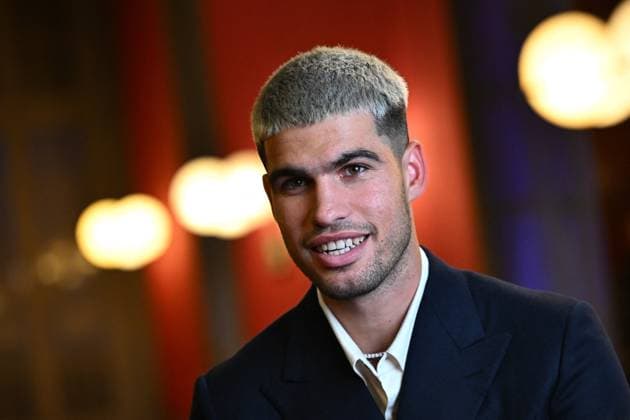 Carlos Alcaraz and Jannik Sinner at 2025 Nitto ATP, Tennis Herren Finals in Torino Carlos Alcaraz (ESP) during media day at the 2025 Nitto ATP Finals in Torino, ITALY, on November 7, 2025. Photo by Corinne Dubreuil ABACAPRESS.COM TORINO  Copyright: xDubreuilxCorinne ABACAx