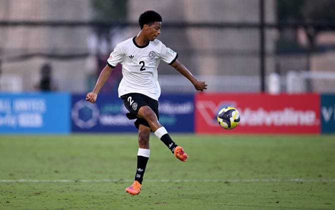 Fussball, Junioren U 17 WM 2025 in Doha Katar Vorrunde 07.11.2025 Gruppe G Deutschland - Korea DVR Nebe Sirak Domnic (Deutschland)