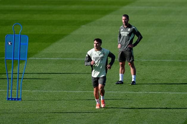 November 8, 2025, Valdebebas, Madrid, Spain: Brahim Diaz during the Real Madrid training session ahead their upcoming Spanish League, LaLiga EA Sports, football match against Rayo Vallecano at Ciudad Deportiva Real Madrid on November 8, 2025, in Valdebebas, Madrid, Spain. Valdebebas Spain - ZUMAa181 20251108_zaa_a181_013 Copyright: xDennisxAgyemanx