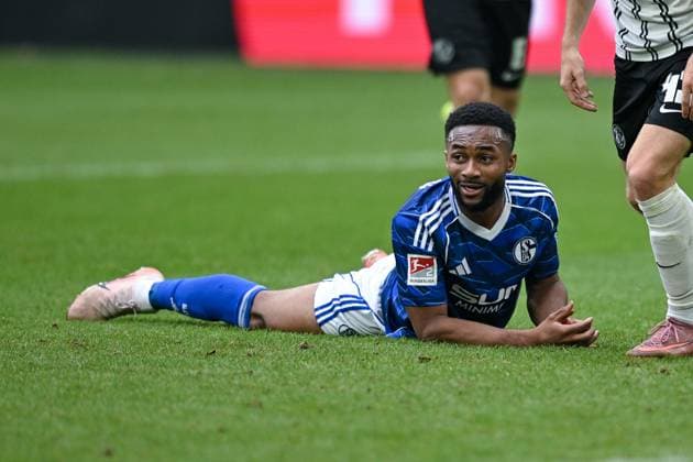 08.11.2025, Fussball, 2. Bundesliga, Saison 2025 2026, 12. Spieltag, FC Schalke 04 - SV Elversberg, Moussa Sylla (FC Schalke 04) xRHR-FOTO YYx Copyright: KROEGER RHR-FOTOx RHR-FOTO YY