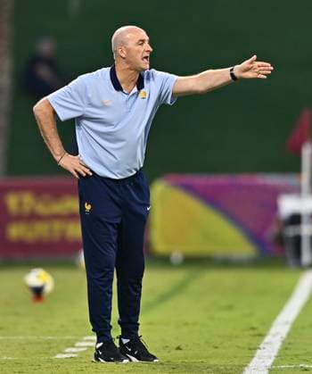 France v Canada : Group K - FIFA U-17 World Cup Qatar 2025 Head Coach of France Lionel Rouxel reacts during the FIFA U-17 World Cup Qatar 2025 Group K match between France and Canada in Doha, Qatar, on November 8, 2025. DOHA Qatar Copyright: xNOUSHADx