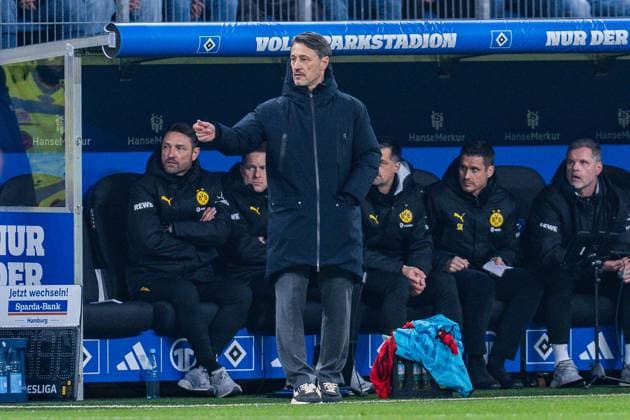 08.11.2025, Hamburger SV vs. Borussia Dortmund, 1. Bundesliga, 10. Spieltag Niko Kovac (Borussia Dortmund, Trainer) Wichtiger Hinweis: Gemaess den Vorgaben der DFL Deutsche Fussball Liga bzw. des DFB Deutscher Fussball-Bund ist es untersagt, in dem Stadion und oder vom Spiel angefertigte Fotoaufnahmen in Form von Sequenzbildern und oder videoaehnlichen Fotostrecken zu verwerten Copyright: xBahhoxKarax