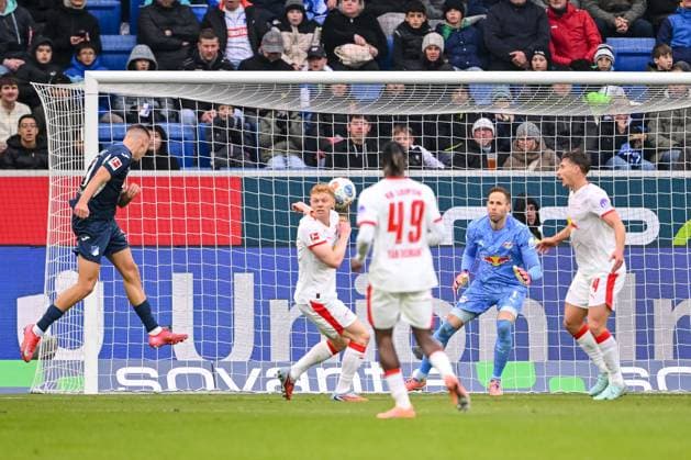Tim Lemperle (1899 Hoffenheim) Torschuss zum 2:1 waehrend des spiels der Bundesliga zwischen TSG Hoffenheim und RB Leipzig, PreZero Arena am 08. November 2025 in Sinsheim, Deutschland. (Foto von Harry Langer DeFodi Images) +++ Tim Lemperle (1899 Hoffenheim) scores his team s second goal during the Bundesliga match between TSG Hoffenheim and RB Leipzig at PreZero Arena on November 8, 2025 in Sinsheim, Germany. (Photo by Harry Langer DeFodi Images) DFL regulations prohibit any use of photographs as image sequences and or quasi-video. (Photo by Harry Langer DeFodi Images) DFL regulations prohibit any use of photographs as image sequences and or quasi-video. Tim Lemperle 1899 Hoffenheim Torschuss zum 2 1 waehrend des spiels der Bundesliga zwischen TSG Hoffenheim und RB Leipzig, PreZero Arena am 08 November 2025 in Sinsheim, Germany Photo by Harry Langer DeFodi Images Tim Lemperle 1899 Hoffenheim scores his team s second goal during the Bundesliga match between TSG Hoffenheim and RB Leipzig at PreZero Arena on November 8, 2025 in Sinsheim, Germany Photo by Harry Langer DeFodi Images DFL regulations prohibit any use of photographs as image sequences and or quasi video Photo by Harry Langer DeFodi Images DFL regulations prohibit any use of photographs as image sequences and or quasi video