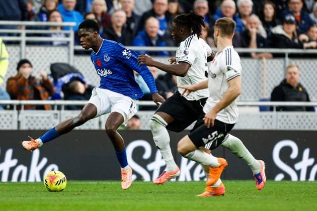 Everton v Fulham Premier League Thierno Barry of Everton during the Premier League match at the Hill Dickson Stadium, Liverpool UK Newspapers OUT Copyright: xMaxxTomlinsonx FIL-22480-0050