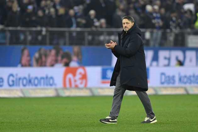 GER; 1. FBL,, Hamburger SV vs Borussia Dortmund 08.11.2025, Volksparkstadion, Hamburg, GER; 1. FBL, Hamburger SV vs Borussia Dortmund im Bild Trainer Niko Kovac (Dortmund) laesst den Kopf haengen