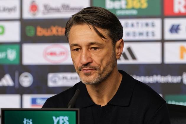 GER, xFSx ,Hamburg, HSV , 1. Bundesliga , Fussball, DFL, Hamburger SV , am Hamburger Volksparkstadion , Borussia Dortmund , 08.11.2025 , v.l. Pressekonferenz Trainer Niko Kovac (Borussia Dortmund) DFL regulations prohibit any use of photographs as image sequences and or quasi-video. Copyright: HMBxMedia FernandoxSoares