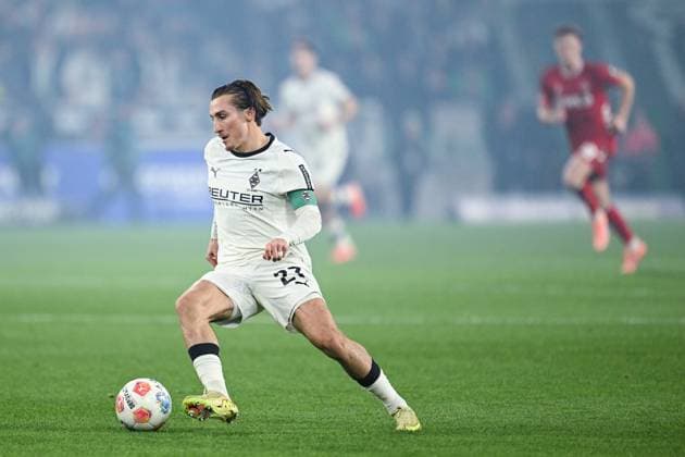 08.11.2025, Fussball, 1. Bundesliga, 11. Spieltag Saison 2025 2026, Borussia Mönchengladbach - 1. FC Köln, Rocco Reitz (Borussia Mönchengladbach) xRHR-FOTO TKx Copyright: RHR-FOTOx RHR-FOTO TK