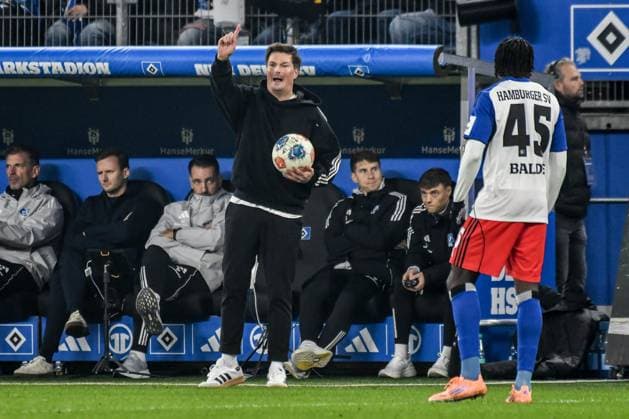 Trainer Merlin Polzin ( HSV ) Deutschland , Hamburg , Volksparkstadion , Fussball , 1. Bundesliga , Hamburger SV - Borussia Dortmund