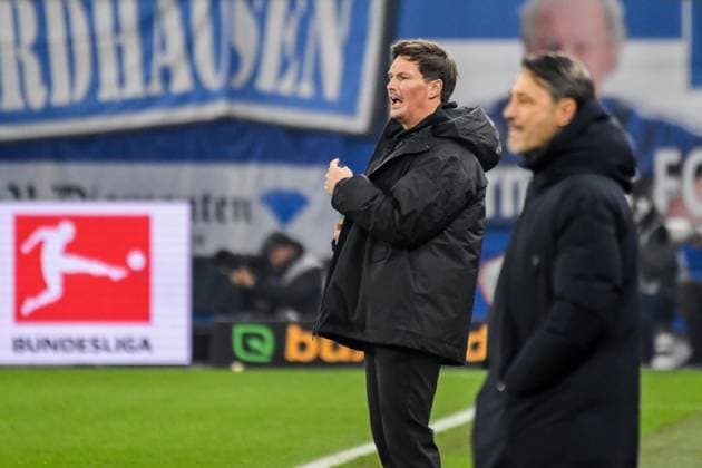 Trainer Merlin Polzin ( HSV ) Niko Kovac Trainer ( BVB ) Deutschland , Hamburg , Volksparkstadion , Fussball , 1. Bundesliga , Hamburger SV - Borussia Dortmund