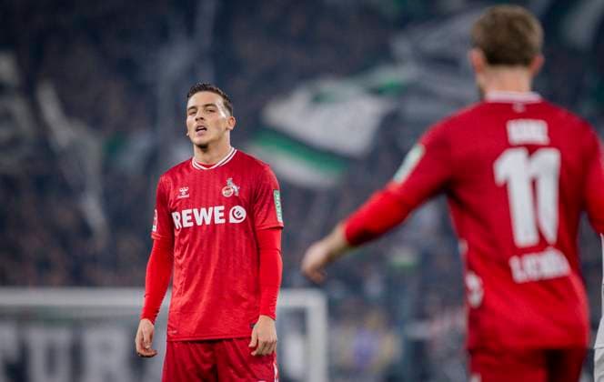Mönchengladbach, Germany. 08th Nov 2025. Said El Mala (Köln) Florian Kainz (Köln) Borussia Moenchengladbach - 1. FC Köln 08.11.2025