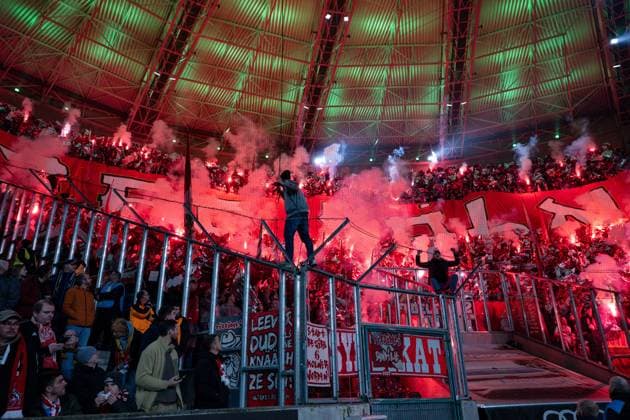08.11.2025, Fussball, 1. Bundesliga, 11. Spieltag Saison 2025 2026, Borussia Mönchengladbach - 1. FC Köln, Fanchoreo 1.FC Köln, xRHR-FOTO TKx Copyright: RHR-FOTOx RHR-FOTO TK