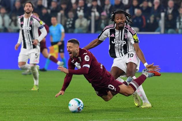 Foto IPP Massimo Rana Torino 08-11-2025 Calcio Campionato di Serie A 2025 2026 Juventus-Torino nella foto kheprhem thuram nikola vladsic Italy Photo Press - World Copyright italy ITALY  Copyright: xR4924_italyphotopressx