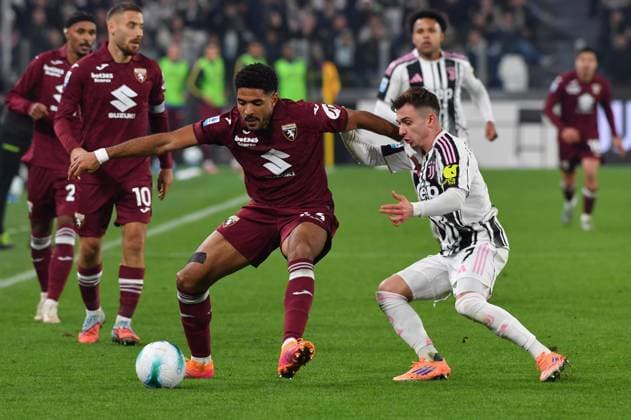 Foto IPP Massimo Rana Torino 08-11-2025 Calcio Campionato di Serie A 2025 2026 Juventus-Torino nella foto coco saul e franisco conceicao Italy Photo Press - World Copyright italy ITALY  Copyright: xR4924_italyphotopressx