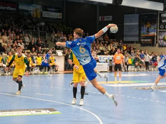 Moritz Klenk (TV Grosswallstadt, 06) beim Sprungwurf VfL Eintracht Hagen vs. TV Grosswallstadt, Handball, 2. Bundesliga, 10. Spieltag, Saison 2025 2026, 08.11.2025 VfL Eintracht Hagen vs. TV Grosswallstadt, Handball, 2. Bundesliga, 10. Spieltag, Saison 2025 2026, 08.11.2025 Hagen Copyright: xEibner-Pressefoto DamianxKruczynx EP_DKI
