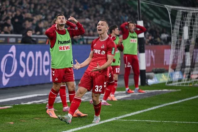 08.11.2025, Fussball, 1. Bundesliga, 11. Spieltag Saison 2025 2026, Borussia Mönchengladbach - 1. FC Köln, Kristoffer Lund (1. FC Köln) xRHR-FOTO TKx Copyright: RHR-FOTOx RHR-FOTO TK