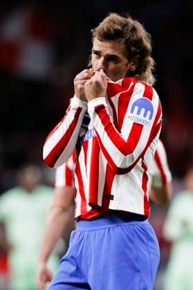 LA LIGA EA Sports - Atletico de Madrid vs Levante MADRID,SPAIN - 8 November:Antoine Griezmann of Atletico de Madrid celebrates a goal during the La Liga 2025 26 match between Atletico de Madrid and Levante at Riyadh Air Metropolitano Stadium. (Photo by Guille Martinez f22photo) Madrid Riyadh Air Metropolitano Stadium Spain Copyright: xGuillermoxMartinezx