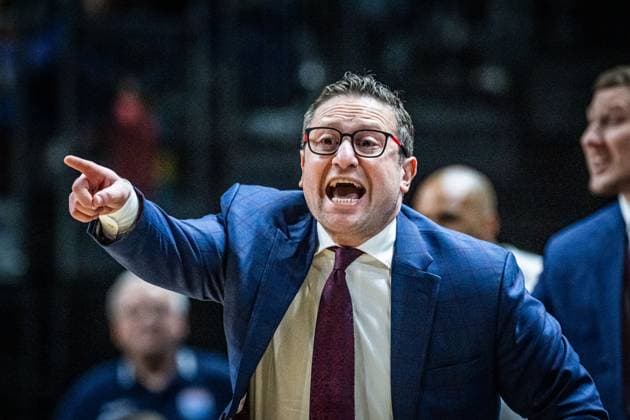 Basketball Berlin 08.11.2025 Saison 2025 2026 EasyCredit BBL 1. Bundesliga Männer, Herren Alba Berlin - SYNTAINICS MBC Weißenfels Marco Ramondino (MBC, Trainer)