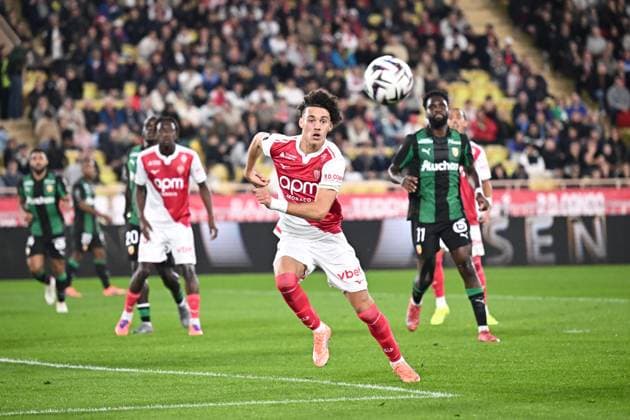 AS Monaco v RC Lens - Ligue 1 McDonald s 2025 2026 11 Maghnes AKLIOUCHE (asm) during the Ligue 1 McDonald s match between Monaco and Lens at Stade Louis II on November 8, 2025 in Monaco, Monaco. Monaco Monaco  Copyright: xFEPx 776410945