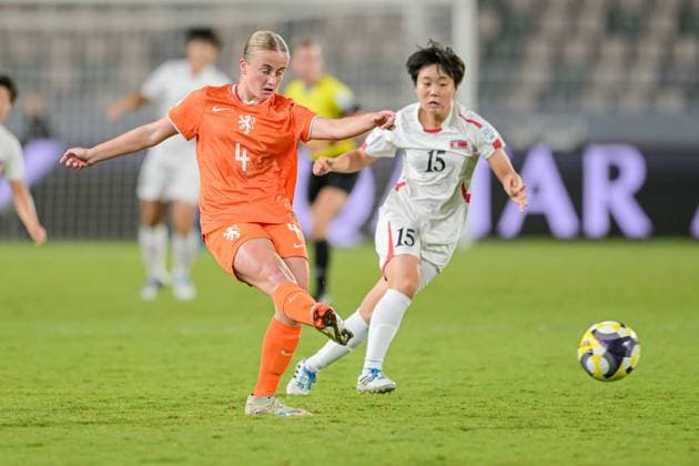 4 Thomassen M. A. A. (Defender) of Netherlands U-17 is in action during the FIFA U17, U 17 Women s World Cup Morocco 2025, 1st - 2nd place match between Korea DOR and Netherlands in Rabat, Morocco, on November 8, 2025, at the Olympic Stadium  Copyright: xAndreaxAmato IPAxSportx xipa-agency.netx xx IPA_67711750 IPA_Agency_IPA67711750