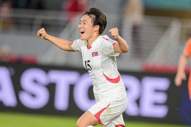 15 Kim K. Won Sim (Forward) of Korea DPR U-17 celebrates the goal of 1-0 the FIFA U17, U 17 Women s World Cup Morocco 2025, 1st - 2nd place match between Korea DOR and Netherlands in Rabat, Morocco, on November 8, 2025, at the Olympic Stadium  Copyright: xAndreaxAmato IPAxSportx xipa-agency.netx xx IPA_67711776 IPA_Agency_IPA67711776