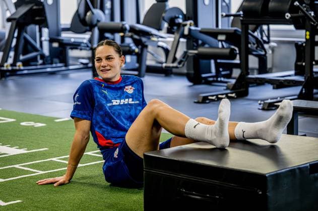 Leipzigs Giovanna Hoffmann. Training RB Leipzig Frauen am 31. Oktober 2025. Sportschule Egidius Braun Abtnaundorf, Leipzig. Training RB Leipzig Frauen