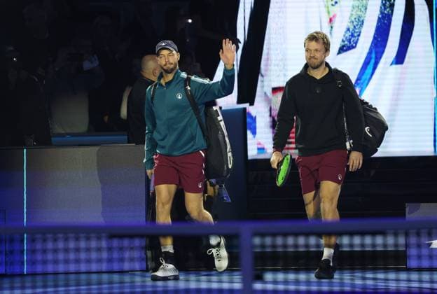 Tennis, ATP, Tennis Herren FINALS 2025 Tim Puetz, Kevin Krawietz (GER), Turin, Italy, November 9, 2025. Photo Felice Calabro  Copyright: xFelicexCalabro x xipa-agency.netx xFELICExCALABRO x IPA_Agency_IPA67737845