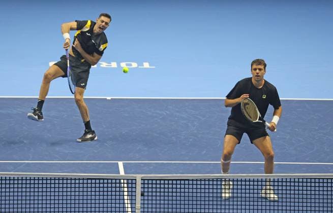 Tennis, ATP, Tennis Herren FINALS 2025 Marcel Granollers (ESP), Horacio Zeballos (ARG), Turin, Italy, November 9, 2025. Photo Felice Calabro  Copyright: xFelicexCalabro x xipa-agency.netx xFELICExCALABRO x IPA_Agency_IPA67737849