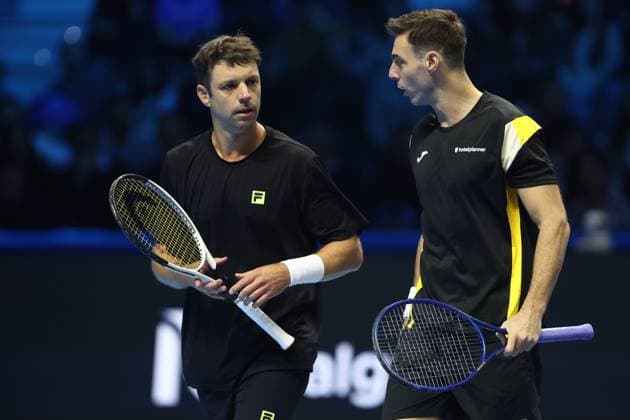 Marcel Granollers (Spain) speaks with, Day 1, Nitto ATP, Tennis Herren Finals 2025, INALPI Arena, November 9, 2025, Turin, Italy.