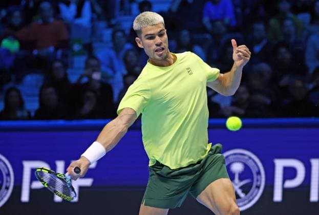 Tennis, ATP, Tennis Herren FINALS 2025 Carlos Alcaraz (ESP), Turin, Italy, November 9, 2025. Photo Felice Calabro  Copyright: xFelicexCalabro x xipa-agency.netx xFELICExCALABRO x IPA_Agency_IPA67743404