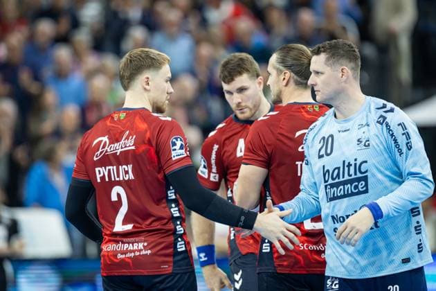 DAIKIN HBL: SG Flensburg-Handewitt vs Handball Verein Hamburg; 09.11.25 vor dem Spiel DAIKIN HBL: SG Flensburg-Handewitt vs Handball Sport Verein Hamburg, GP JOULE Arena am 09.11.25 Copyright: xBEAUTIFULxSPORTS MarioxM.xKobergx