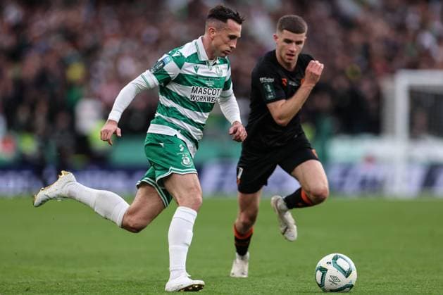 2025 Sports Direct FAI Cup Final, Aviva Stadium, Dublin 9 11 2025 Shamrock Rovers vs Cork City Shamrock Rovers Aaron McEneff Aaron McEneff 9 11 2025  Copyright: x INPHO BenxBradyx BB3_0084
