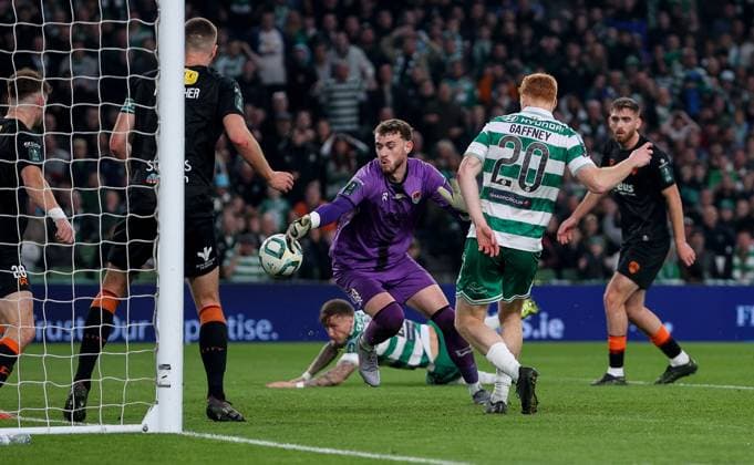 2025 Sports Direct FAI Cup Final, Aviva Stadium, Dublin 9 11 2025 Shamrock Rovers vs Cork City Shamrock Rovers Rory Gaffney scores the first goal of the match Rory Gaffney scores the first goal of the match 9 11 2025  Copyright: x INPHO RyanxByrnex RB3_6461