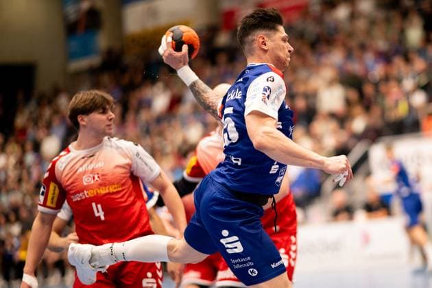 Csaba Leimeter (HBW Balingen Weilstetten, 55), HBW Balingen Weilstetten vs. TuSEM Essen, Handball, 2. Bundesliga, 10. Spieltag, Saison 2025 2026, 09.11.2025 Eibner-Pressefoto Andreas Ulmer HBW Balingen Weilstetten vs. TuSEM Essen, Handball, 2. Bundesliga, 10. Spieltag, Saison 2025 2026, 09.11.2025 Balingen Copyright: xEibner-Pressefoto AndreasxUlmerx EP_AUR