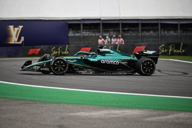 F1 - SAO PAULO GRAND PRIX 2025 18 STROLL Lance (can), Aston Martin F1 Team AMR25, action during the 2025 Formula 1 Grande Premio de Sao Paulo, 2025 Sao Paulo Grand Prix, 21th round of the 2025 FIA Formula One World Championship, WM, Weltmeisterschaft from November 7 to 9, 2025 on the Interlagos, in Sao Paulo, Brazil - Sao PauloBrazil  Copyright: xDPPIx