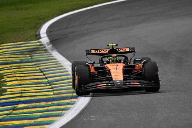 F1 - SAO PAULO GRAND PRIX 2025 04 NORRIS Lando (gbr), McLaren F1 Team MCL39, action during the 2025 Formula 1 Grande Premio de Sao Paulo, 2025 Sao Paulo Grand Prix, 21th round of the 2025 FIA Formula One World Championship, WM, Weltmeisterschaft from November 7 to 9, 2025 on the Interlagos, in Sao Paulo, Brazil - Sao PauloBrazil  Copyright: xDPPIx