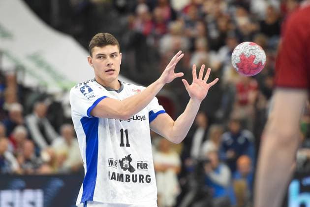 Handball I Herren I Saison 2025-2026 I Bundesliga I 11. Spieltag I SG Flensburg-Handewitt - HSV Hamburg I 09.11.2025 Nicolaj Jörgensen (11, HSV Hamburg) Copyright: xLobeca JanxKirschnerx