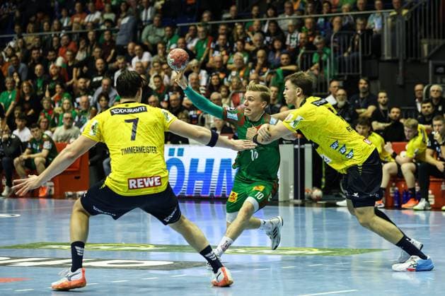 Gisli Kristjansson (SC Magdeburg,10) - Handball Bundesliga Saison 2025-2026 SC Magdeburg vs. Rhein Neckar Löwen in der GETEC Arena in Magdeburg - Aktion,Handball,Deutschland,09.11.2025