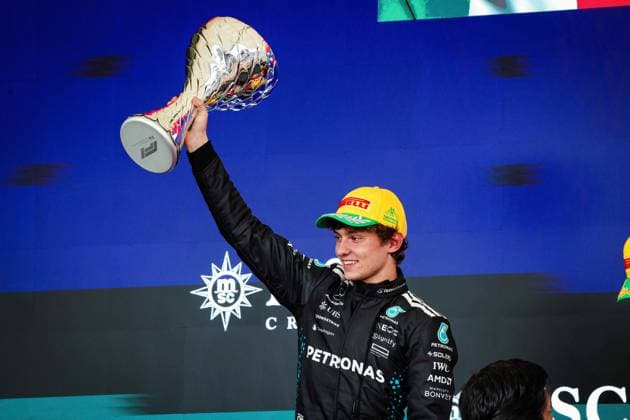 F1 - SAO PAULO GRAND PRIX 2025 KIMI ANTONELLI Andrea (ita), Mercedes AMG F1 Team W16, portrait during the 2025 Formula 1 Grande Premio de Sao Paulo, 2025 Sao Paulo Grand Prix, 21th round of the 2025 FIA Formula One World Championship, WM, Weltmeisterschaft from November 7 to 9, 2025 on the Interlagos, in Sao Paulo, Brazil - Sao PauloBrazil  Copyright: xFLORENTxGOODENx
