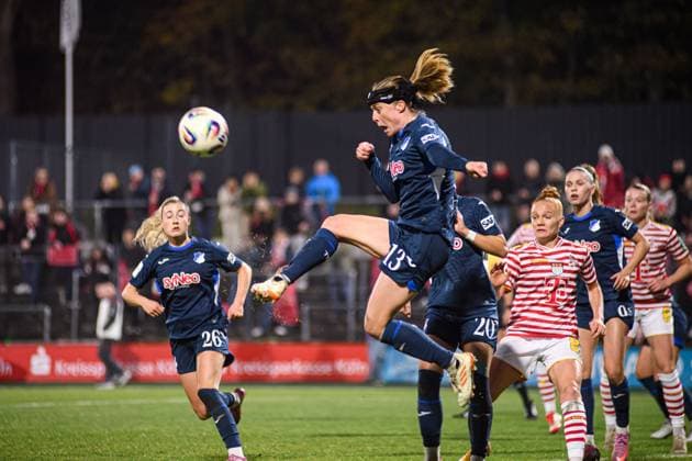 COLOGNE, GERMANY - 9 NOVEMBER, 2025: Wielle Douma - The football match of Frauen Bundesliga 1. FC Koeln vs TSG Hoffenheim at Franz Kremer Stadium.  Copyright: xVITALIIxKLIUIEVx
