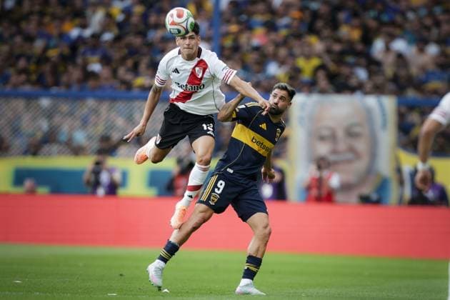 Boca vs River Foto: FOTOBAIRES Fecha 15 Torneo Clausura Liga Profesional. Copyright: xNICOLASxABOAFxNICOLASxABOAFx