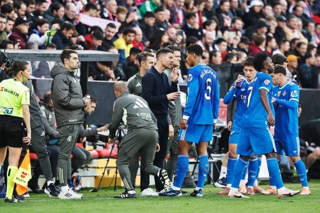 Xabi Alonso (Real), NOVEMBER 9, 2025 - Football Soccer : Spanish LaLiga EA Sports match between Rayo Vallecano de Madrid - Ral Madrid CF at the Estadio de Vallecas in Madrid, Spain. Noxthirdxpartyxsales  aflo_309916524
