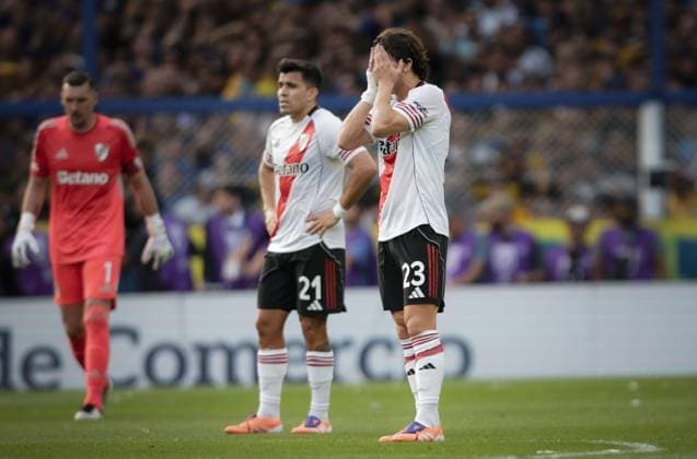 Boca vs River Foto: FOTOBAIRES Fecha 15 Torneo Clausura Liga Profesional. Copyright: xNICOLASxABOAFxNICOLASxABOAFx