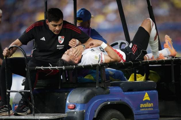 Boca vs River Foto: FOTOBAIRES Fecha 15 Torneo Clausura Liga Profesional. Copyright: xNICOLASxABOAFxNICOLASxABOAFx