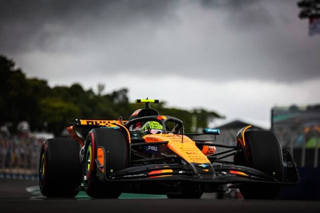 F1 - SAO PAULO GRAND PRIX 2025 04 NORRIS Lando (gbr), McLaren F1 Team MCL39, action during the 2025 Formula 1 Grande Premio de Sao Paulo, 2025 Sao Paulo Grand Prix, 21th round of the 2025 FIA Formula One World Championship, WM, Weltmeisterschaft from November 7 to 9, 2025 on the Interlagos, in Sao Paulo, Brazil - Sao PauloBrazil  Copyright: xANTONINxVINCENTx