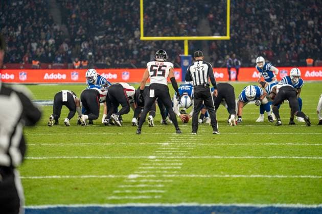 Deutschland, American Football, NFL, American Football Herren, USA Week 10, 2025 2026, Indianapolis Colts - Atlanta Falcons am 09.11. in Berlin (Olympiastadion): FG der Colts zum Ausgleich Badgley Copyright: xSvenxHeidmannx