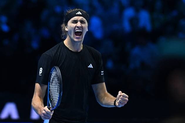 2025 Nitto ATP, Tennis Herren Finals -Ben Shelton v Alexander Zverev - Torino Alexander Zverev (GER) during his first match at the 2025 Nitto ATP Finals in Torino, ITALY, on November 9, 2025. Photo by Corinne Dubreuil ABACAPRESS.COM TORINO Italy  Copyright: xDubreuilxCorinne ABACAx