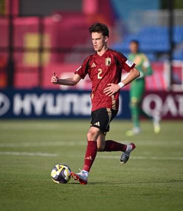 Fussball, Junioren U 17 WM 2025 Vorrunde 09.11.2025 Gruppe D Belgien - Tunesien Arthur De Kimpe (Belgien)