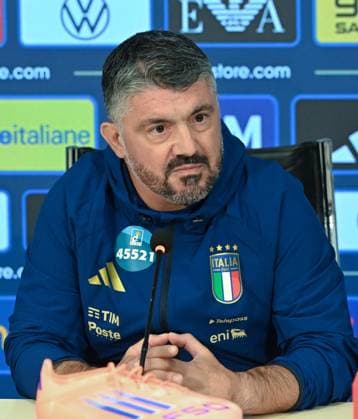 RECORD DATE NOT STATED November 10, 2025, Firenze, Italy: Italy s head coach Gennaro Gattuso attends a press conference, PK, Pressekonferenz to present the squad for the upcoming FIFA World Cup, WM, Weltmeisterschaft, Fussball qualifiers matches, in Coverciano, Italy, 10 November 2025. ANSA CLAUDIO GIOVANNINI Italy Head Coach Gattuso Presents Squad For Upcoming FIFA World Cup Qualifiers - ZUMAa110 20251110_zaf_a110_009 Copyright: xClaudioxGiovanninix